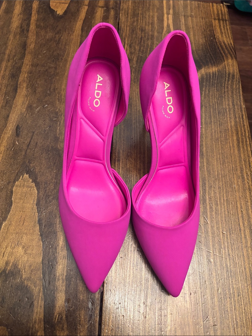 ALDO pillow walk Hot Pink Pointed-Toe heels